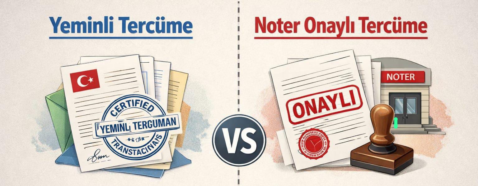 Yeminli Tercüme ve Noter Onaylı Tercüme: Aralarındaki 5 Temel Fark